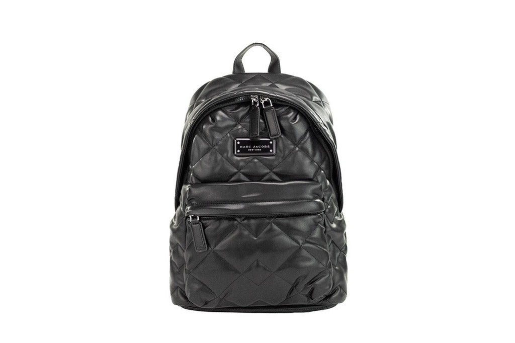 Marc Jacobs Moto Pillow Medium Black Quilted Backpack | Streetwear