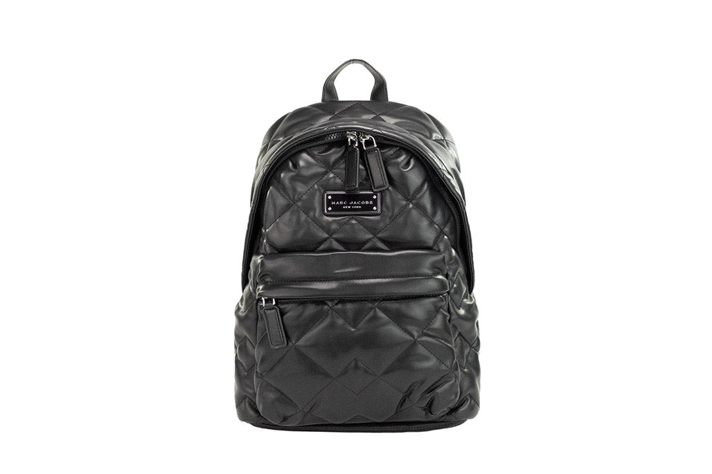 Marc Jacobs Moto Pillow Medium Black Quilted Backpack | Streetwear