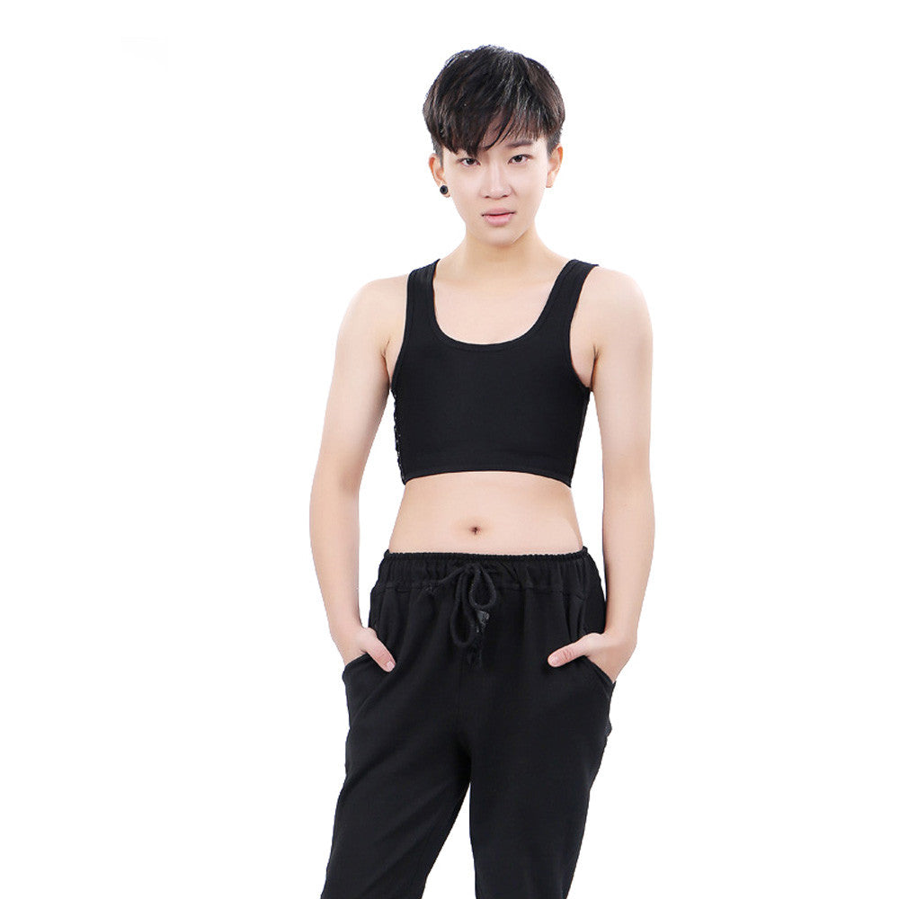 Short Bustier Top for Women - Chest Compression Vest