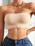 Strapless Front-Hook Bandeau Bra