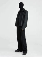 Minimalist PU Leather Jacket for Men - Spring/Fall 2024