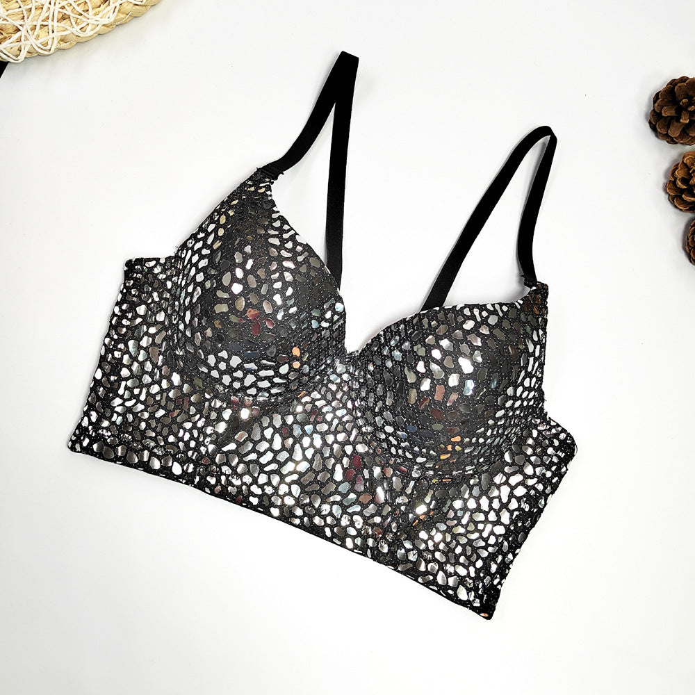 French Fishbone Corset Top for Nightclub Wear