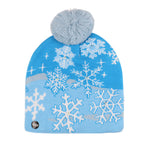 Knit Hat with LED Colorful Lights and Christmas Design