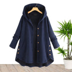 Fashion Women's Hooded Top with Irregular Hem Sweatshirt | Streetwear