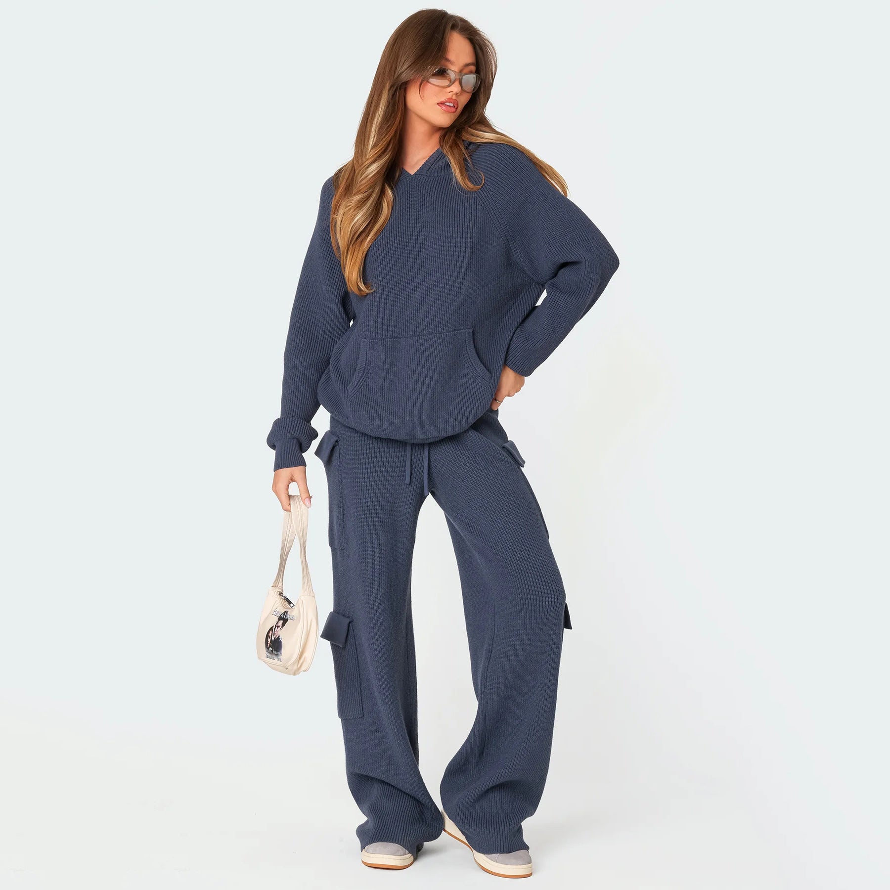 Luxe Knit Hoodie Cargo Set (One Piece)