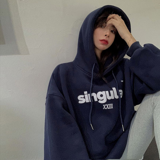 2023 Women's Hooded Sweatshirt, Thick and Oversized | Streetwear
