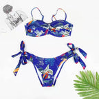 New Split Women's Print European Style Sexy Swimsuit