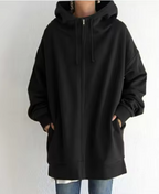 Long Hoodie Fleece Sweater | Streetwear