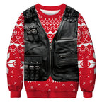 Men's 3D Christmas Reindeer Digital Print Hoodie | Streetwear