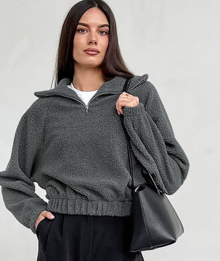 Women's European American Lamb Fleece Jacket