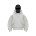 Fleece-lined Double Hood Unique Design Hooded Sweater