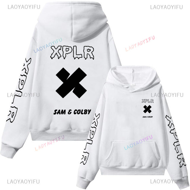 Sam and Colby 2D Fashion Hoodie with Hood | Streetwear
