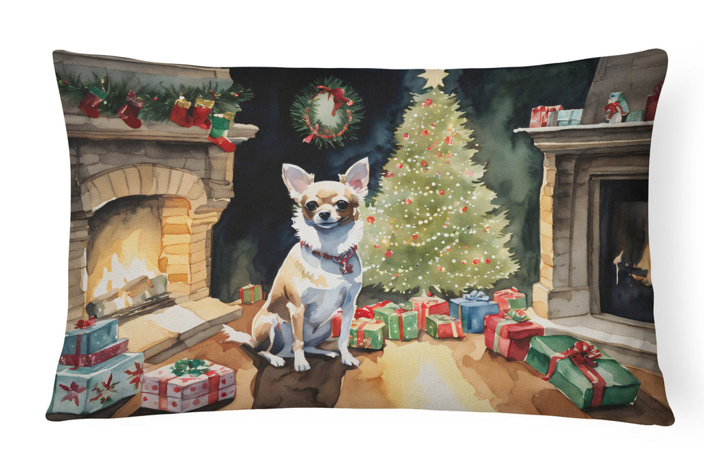 Chihuahua Christmas Throw Pillow