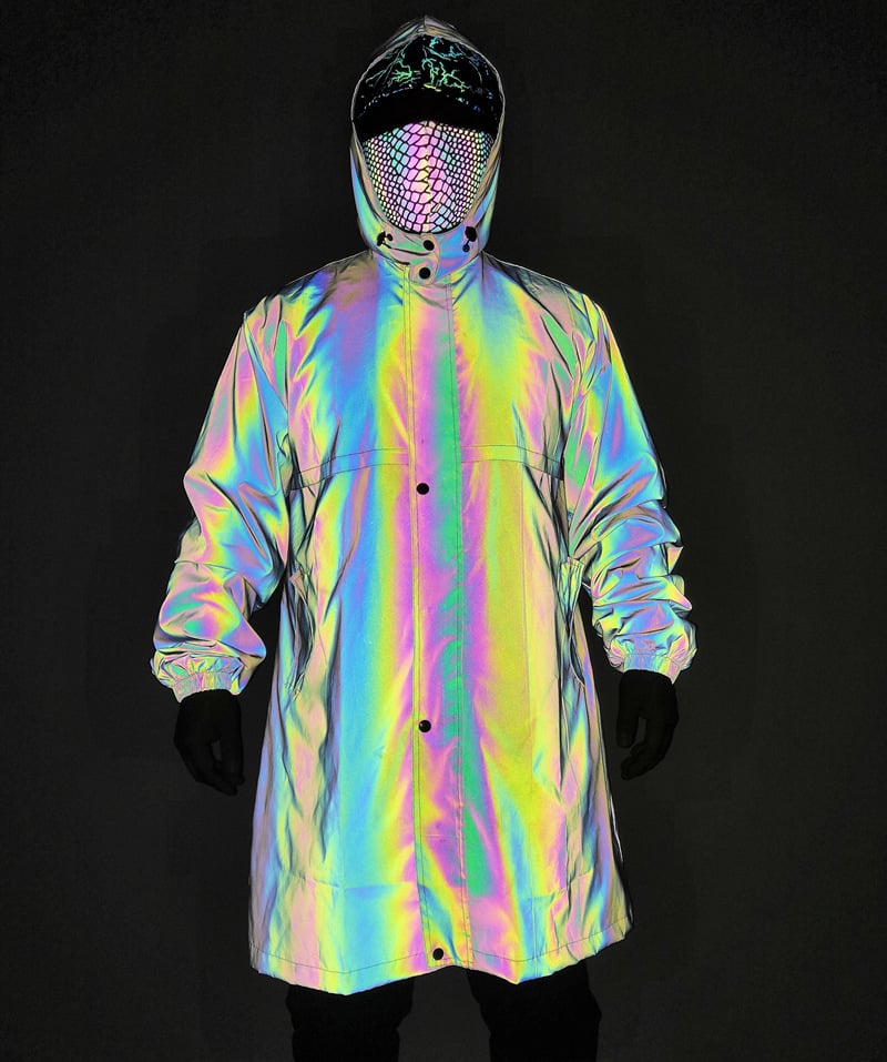 Large Size Colorful Reflective Waterproof Windbreaker Cloak
