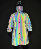 Large Size Colorful Reflective Waterproof Windbreaker Cloak