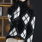 Warm Knitted Turtleneck Pullover Sweater for Women | Streetwear