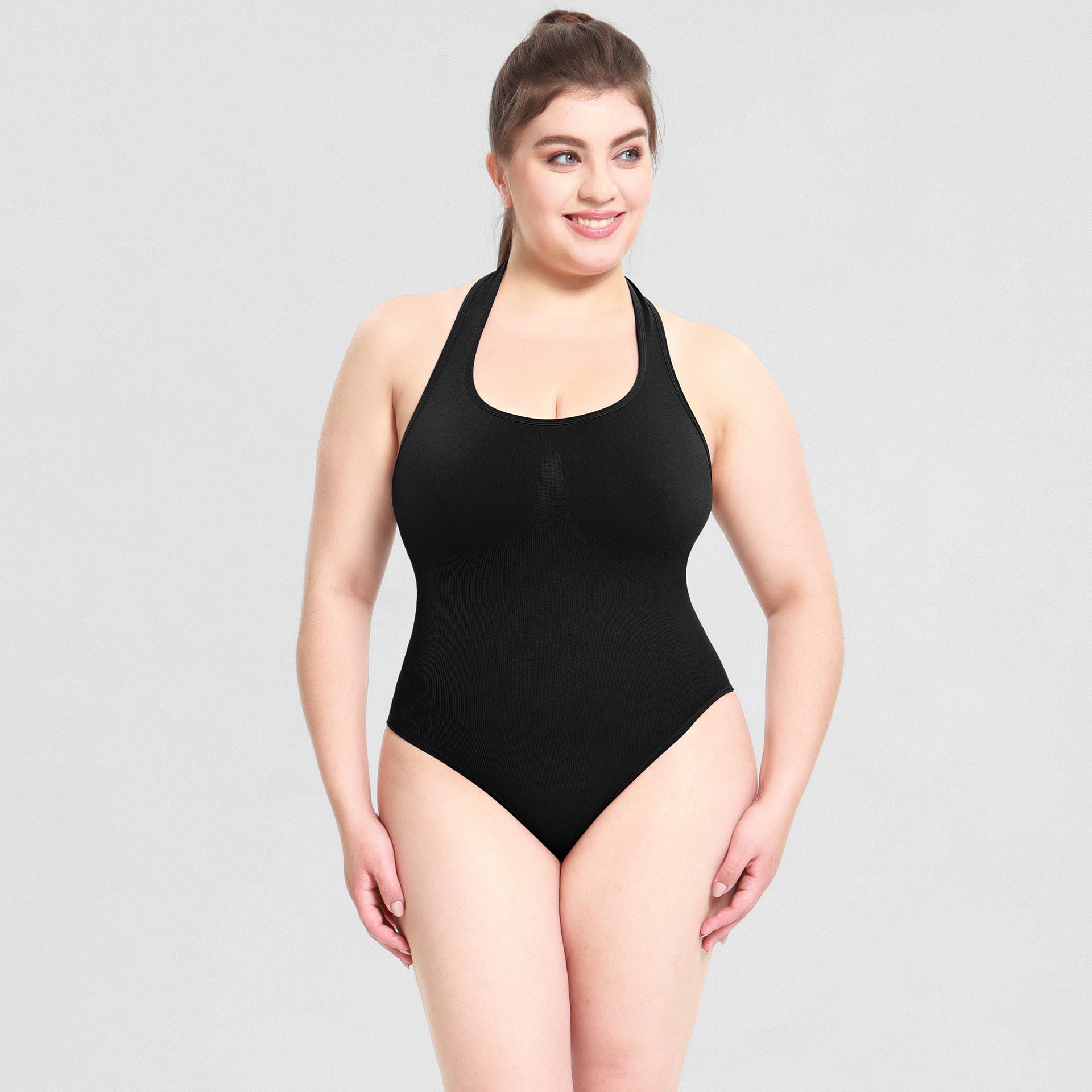 Women's Backless Bodysuit Shaping Top Plus Size