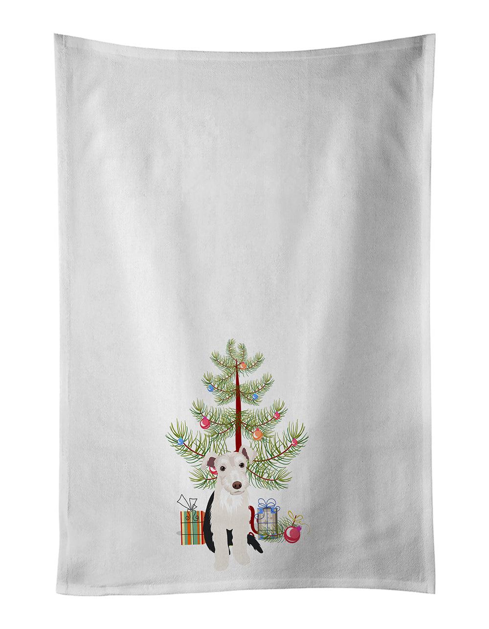 Schnauzer Parti Christmas Kitchen Towel Set of 2