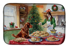 Irish Setter Christmas Cookies Dish Drying Mat