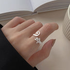 Cute Kitten Open Ring for Girls