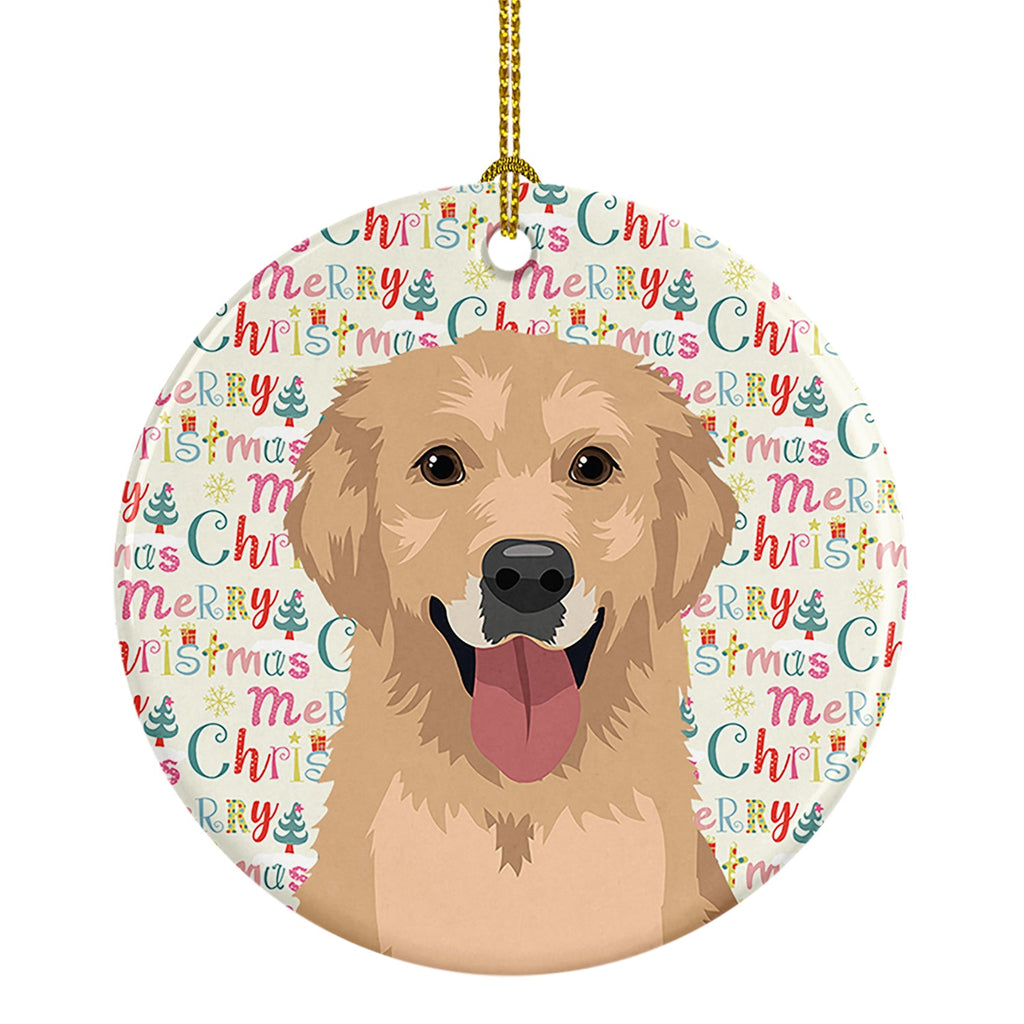 Golden Retriever Fawn #3 Christmas Ceramic Ornament