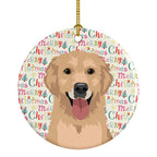 Golden Retriever Fawn #3 Christmas Ceramic Ornament