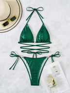 2023 European and American Stylish Backless Bikini