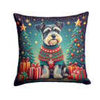 Schnauzer Christmas Throw Pillow