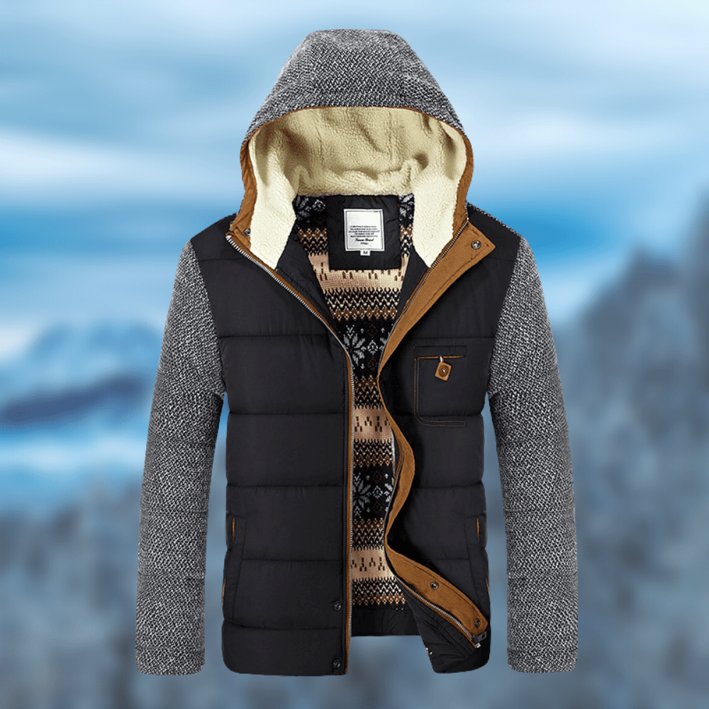 Men's Cotton Padded Hooded Jacket - MOQ 200pcs