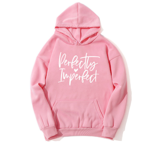 Women's Hooded Velvet Sweater with Print