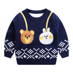 Children's Double-layer Cotton Sweater for Autumn/Winter