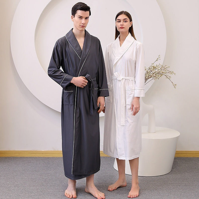 Thin Satin Quick-Dry Couple Nightgown
