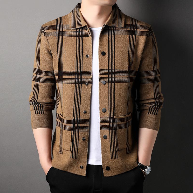 Trendy Korean Style Casual Lapel Outerwear Sweater