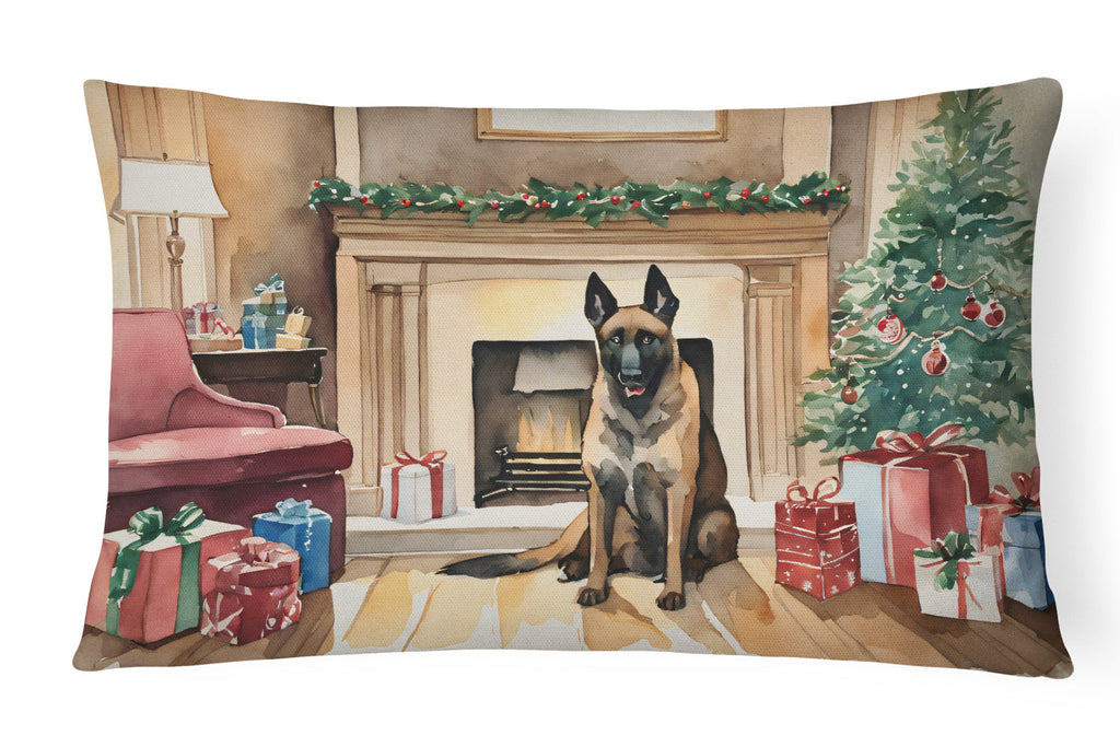 Belgian Malinois Christmas Throw Pillow