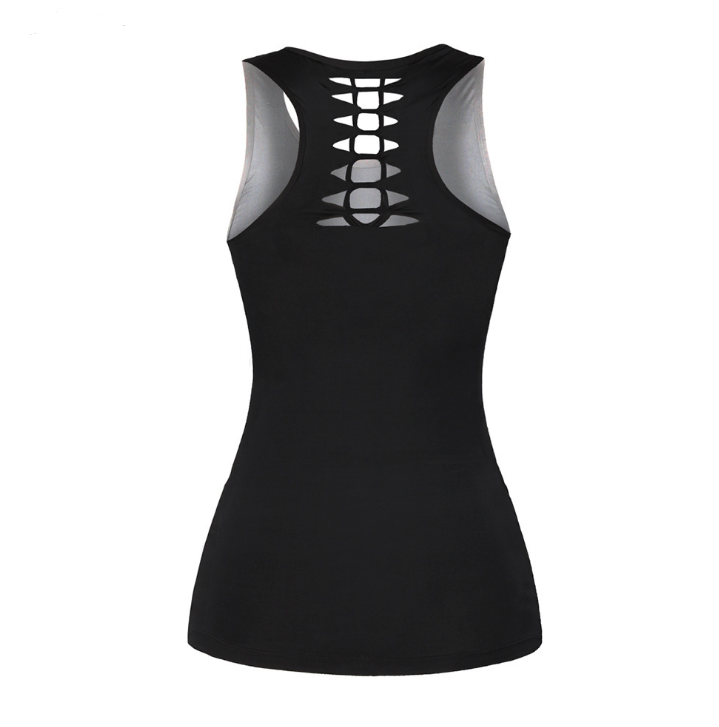3D Digital Printed Hollow Backless Tank Top for Women
