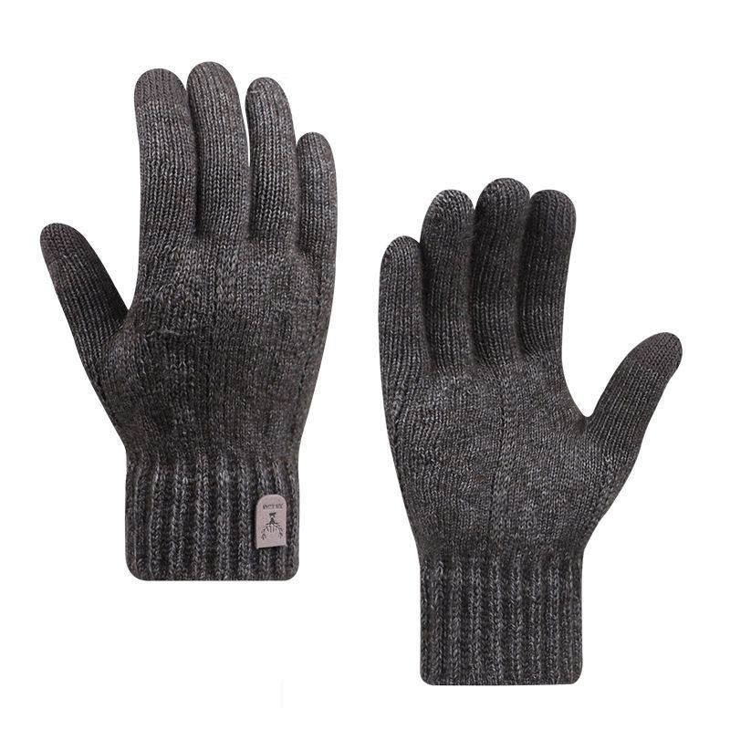 Moose Winter Wool Gloves - Thick Knitted (One Pair)