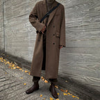 Men's Thick Loose Woolen Long Coat
