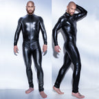 Leather Bodysuit for Stage Performances and Parties