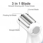 2-in-1 Women's Electric Shaver & Bikini Trimmer