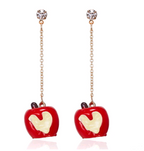 Christmas Earrings - Cute Gold Snowman & Reindeer Design