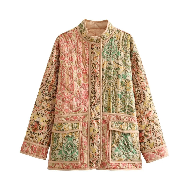 Women's Patchwork Woollen Jacket