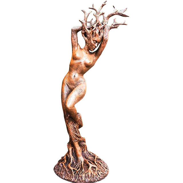 Forest Goddess Resin Tree God Sculpture for Home Decor | Home Decor