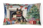 Australian Terrier Christmas Throw Pillow