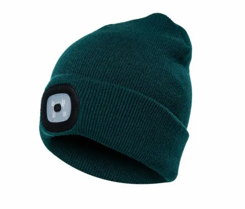 Unisex LED Knitted Beanie for Night Fishing (One Piece) | Embroidered Cap
