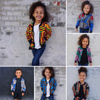 Printed Top Zip Coat
