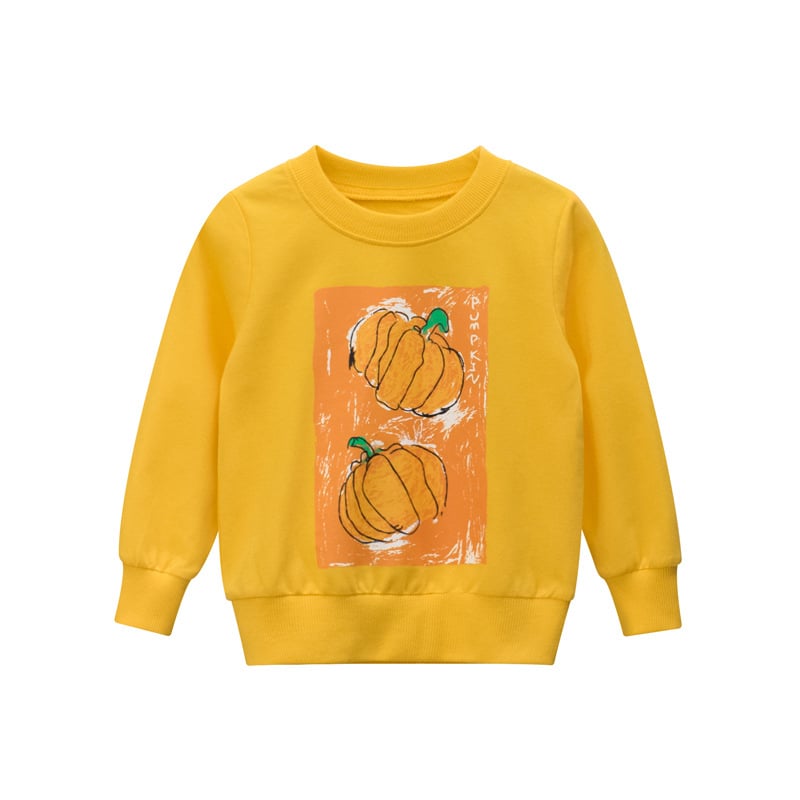 Children's Terry Fruit Sweater with Long Sleeves
