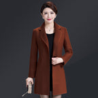 Woolen Coat for Middle-aged Women