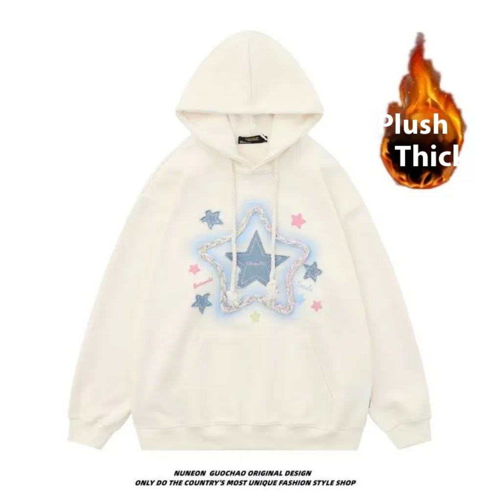 XINGX Embroidered Hooded Sweater