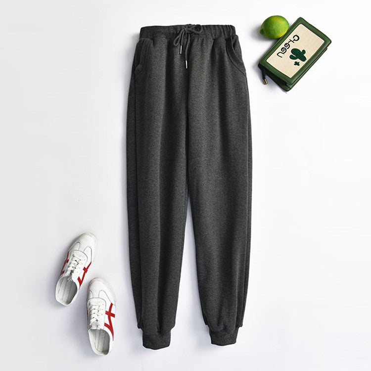 Women's Lamb Velvet Cashmere Sweatpants for Fall/Winter
