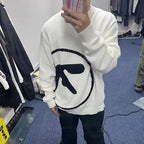 Men's Oversized Aphex Twin Knit Winter Sweater Top